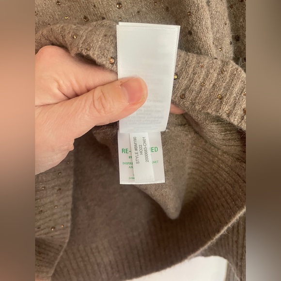 J. Crew V-neck cardigan & sweater shell in Supersoft yarn with crystals - L - Picture 7 of 9